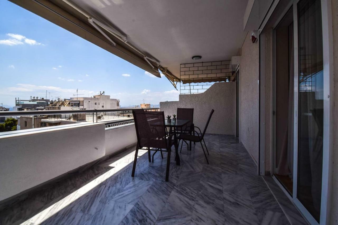 Penthouse 3Bd Apt W/ Sea-View In Athenian Riviera Apartment Luaran gambar